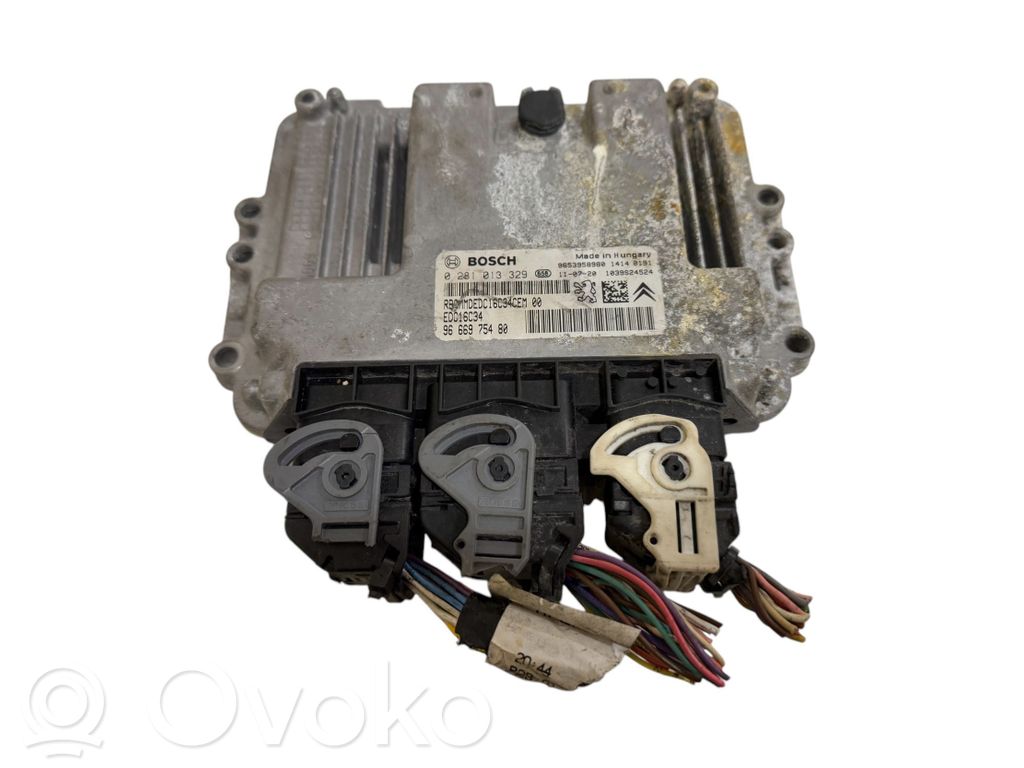 Engine control unit/module   9666975480,9653958980,0281013329