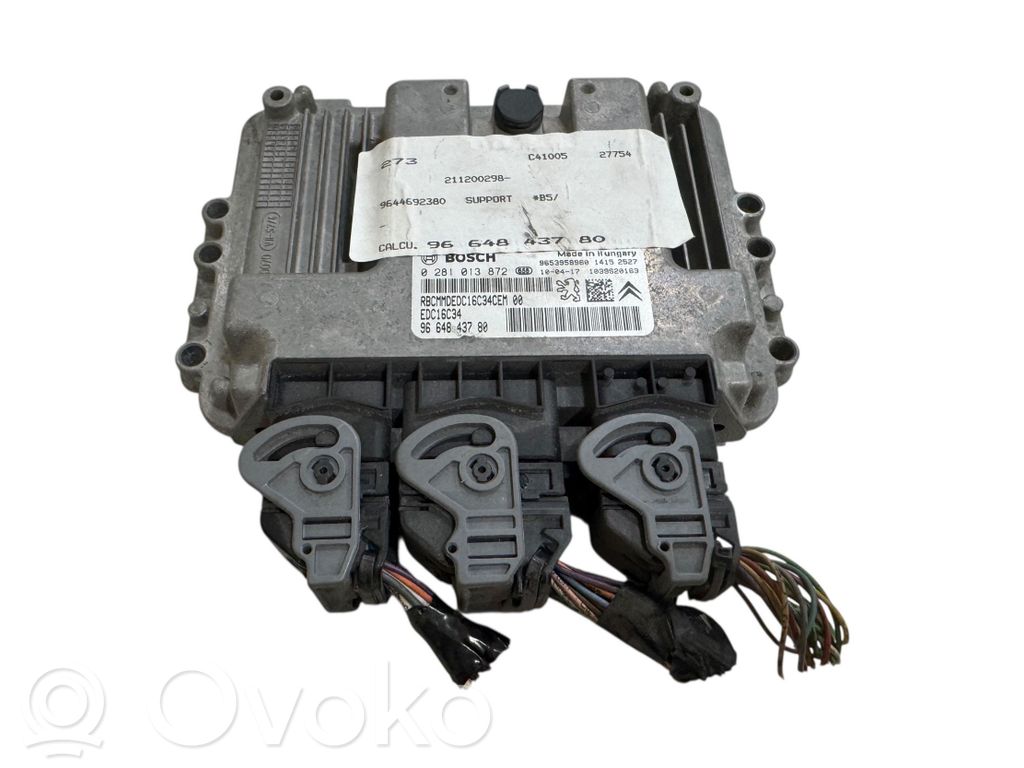 Engine control unit/module   9664843780,9653958980,0281013872