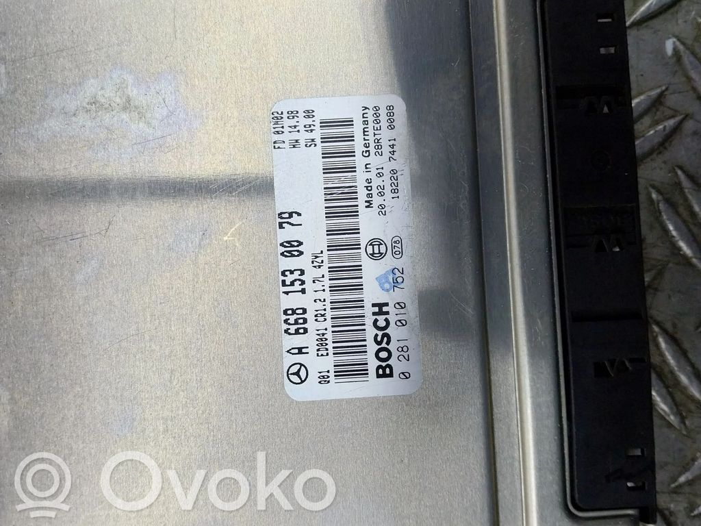 Mercedes-Benz A W168 Unitate/modul de control motor 
