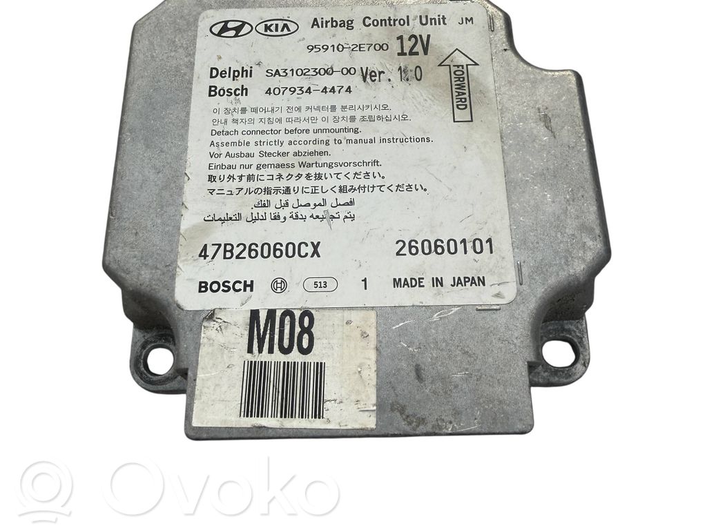 Sterownik / Moduł Airbag   SA310230000,47B26060CX,959102E700,4079344474