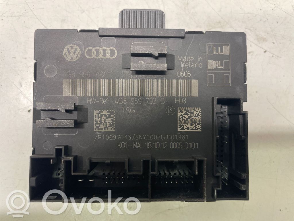 Audi A6 S6 C7 4G Centralina/modulo portiere 