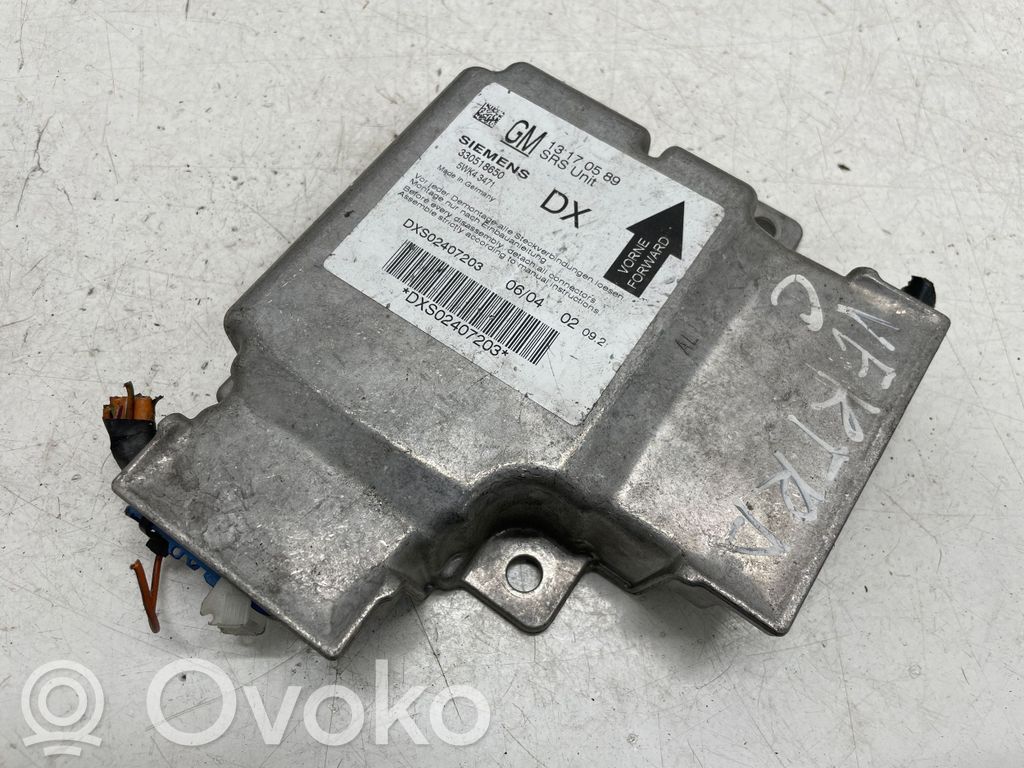 Opel Vectra C Airbag control unit/module 