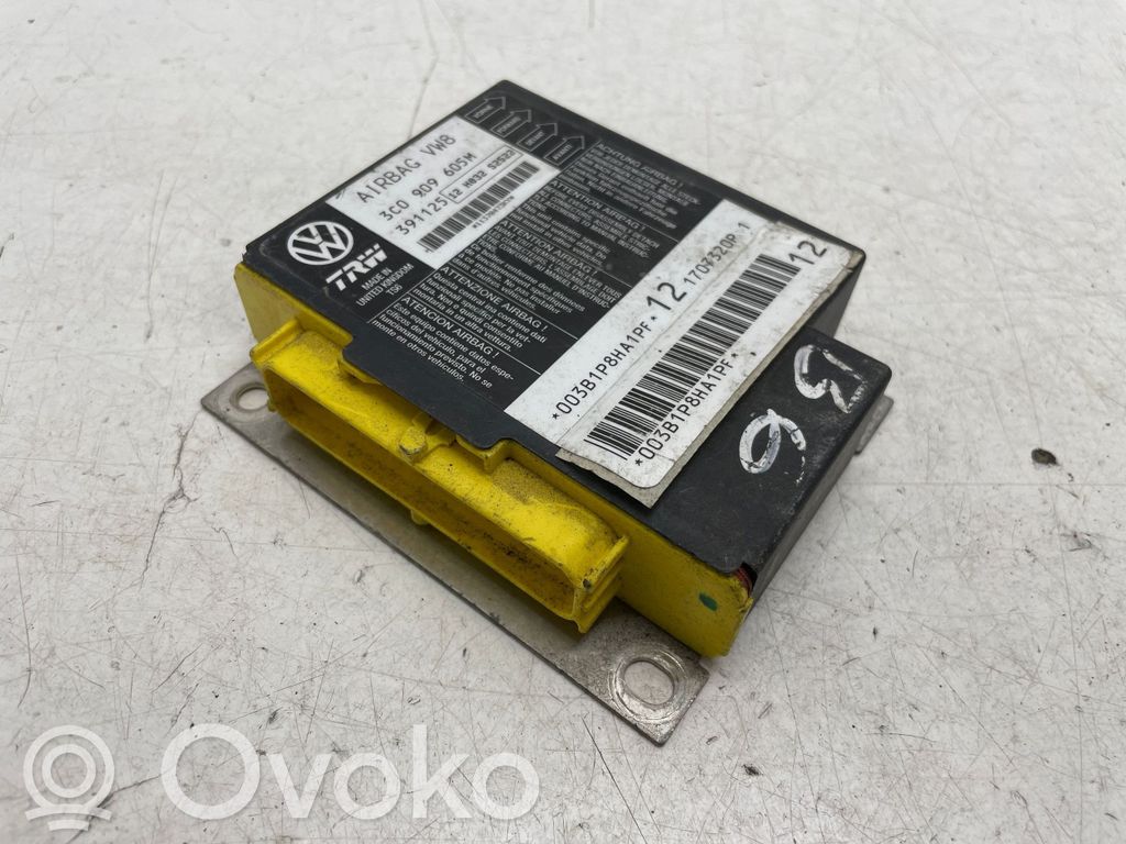 Volkswagen PASSAT B6 Airbag control unit/module 