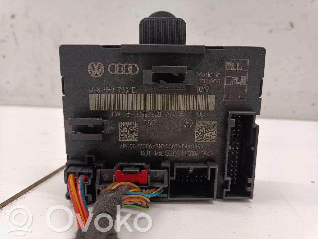 Audi A6 S6 C7 4G Oven ohjainlaite/moduuli 