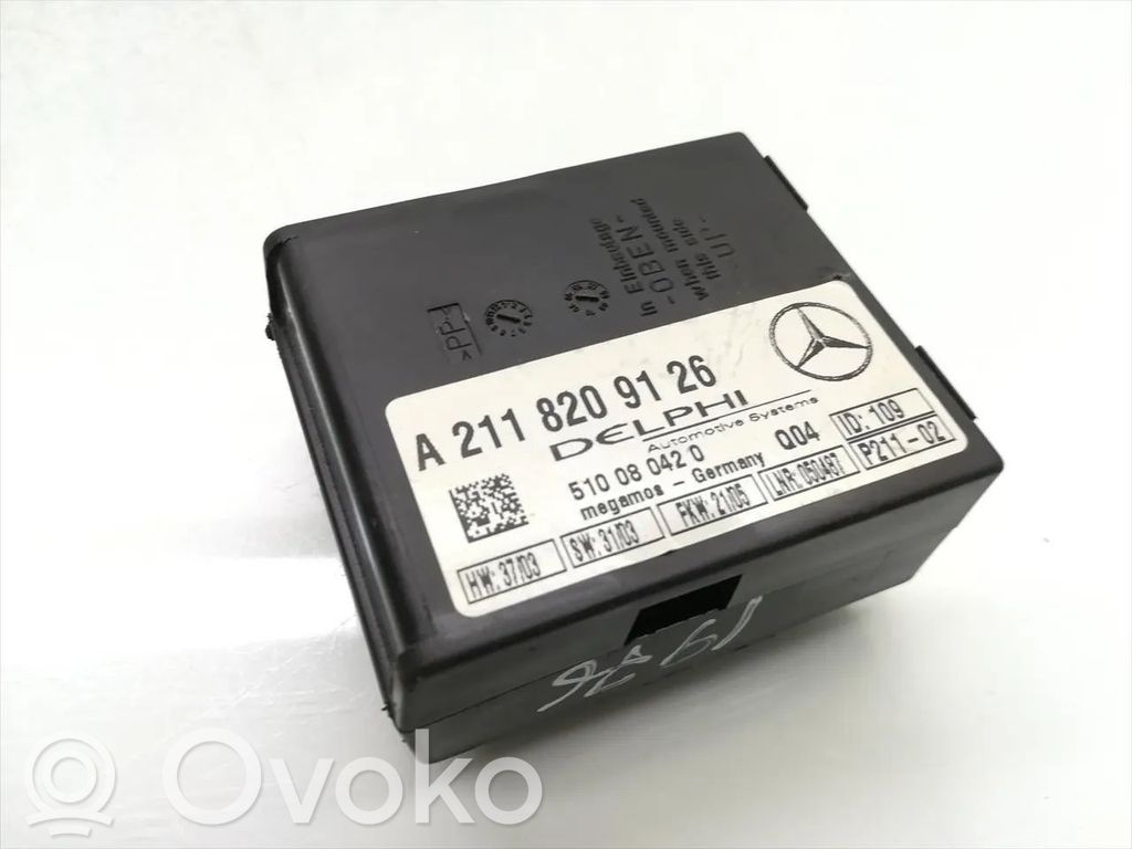 Mercedes-Benz C W203 Sterownik / Moduł alarmu 