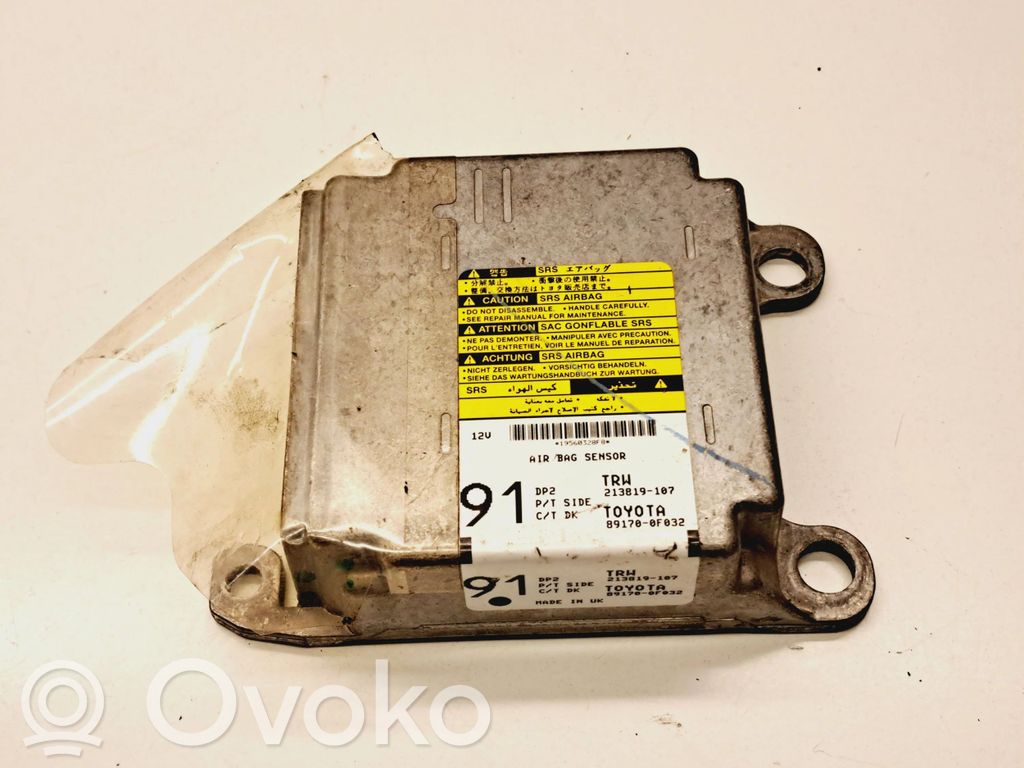 Toyota Corolla Verso AR10 Airbag control unit/module 