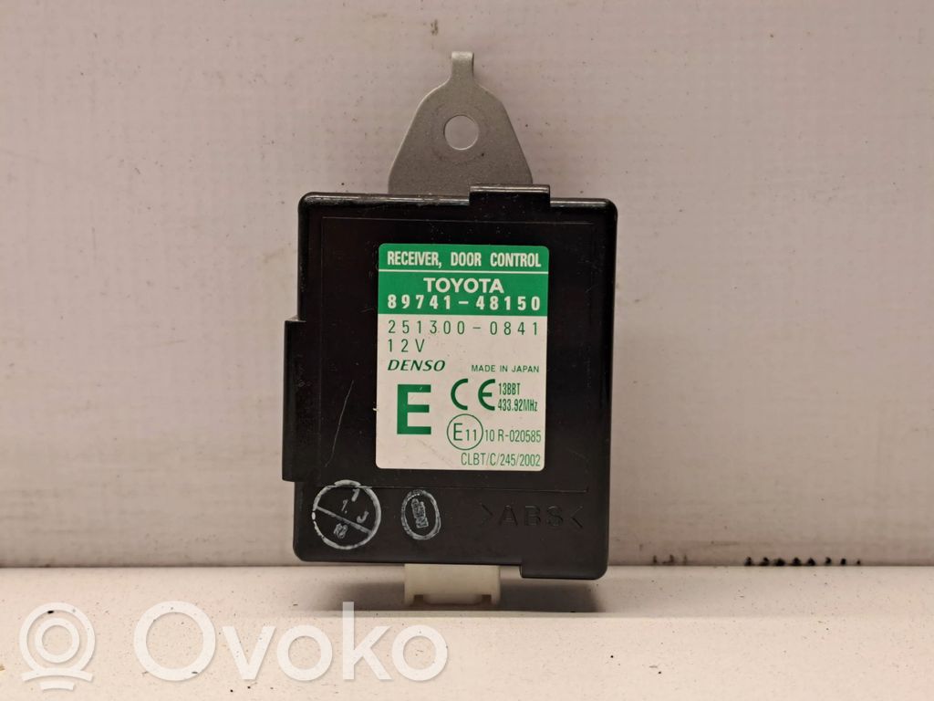 Lexus RX 330 - 350 - 400H Durų elektronikos valdymo blokas 