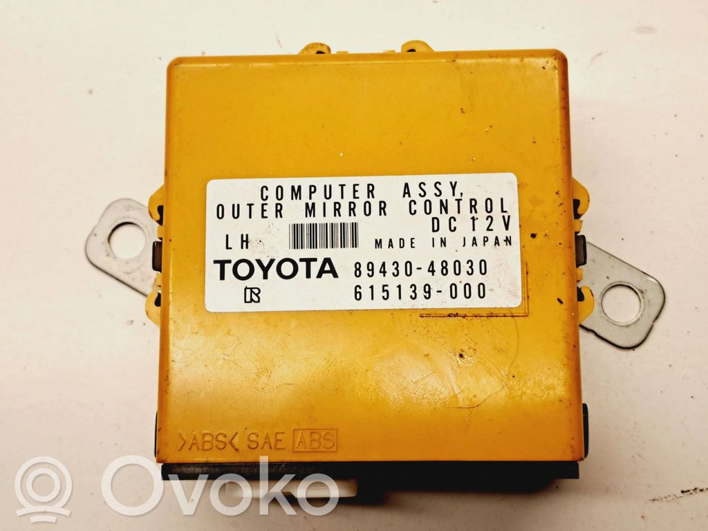 Lexus RX 330 - 350 - 400H Wing mirror control module 