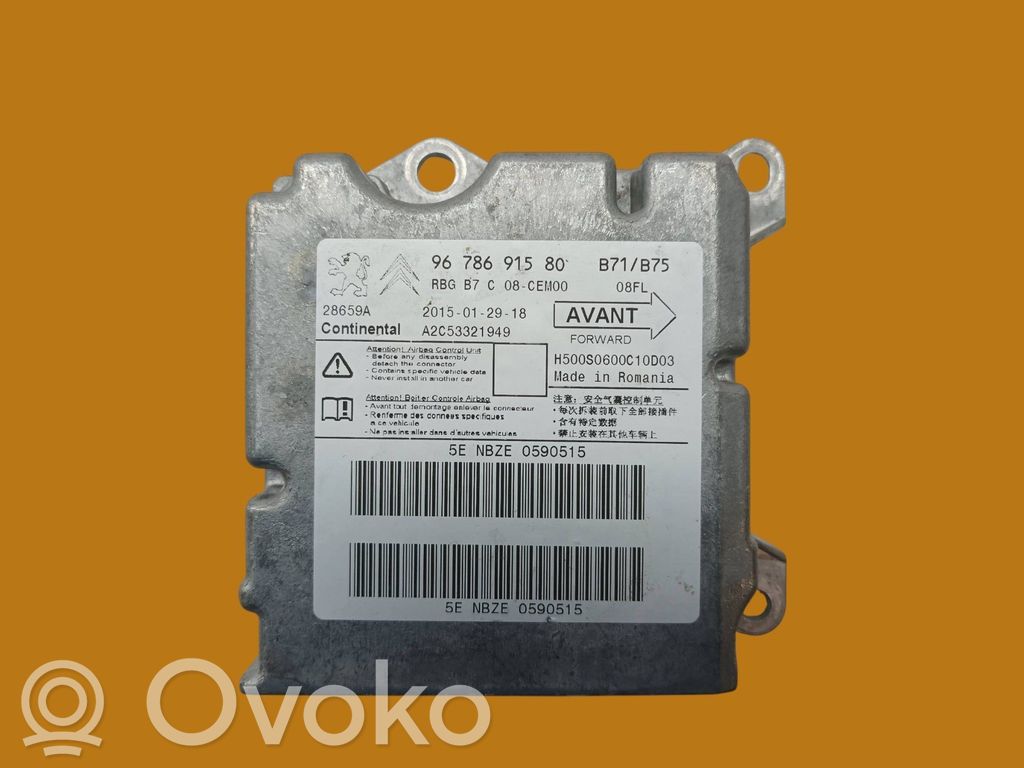 Citroen DS4 Airbag control unit/module 