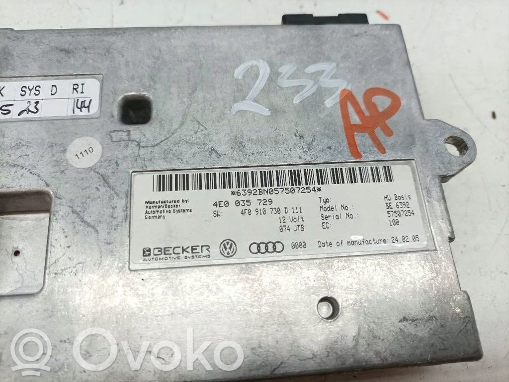 Audi A6 S6 C6 4F Other control units/modules 