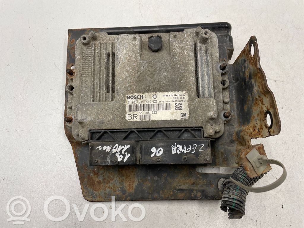 Opel Zafira B Engine control unit/module 
