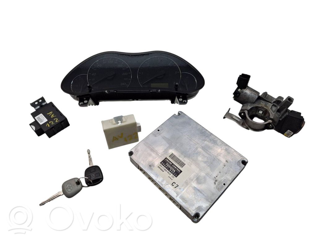 Toyota Avensis T250 Engine ECU kit and lock set 