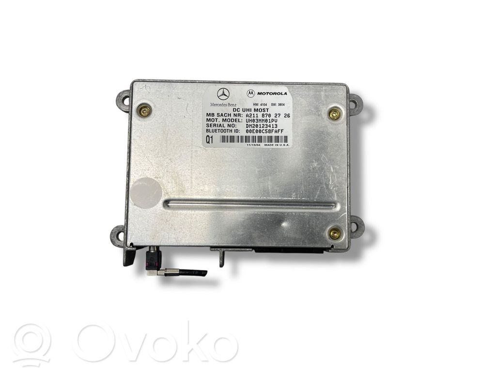 Mercedes-Benz CLK A209 C209 Bluetooth control unit module 