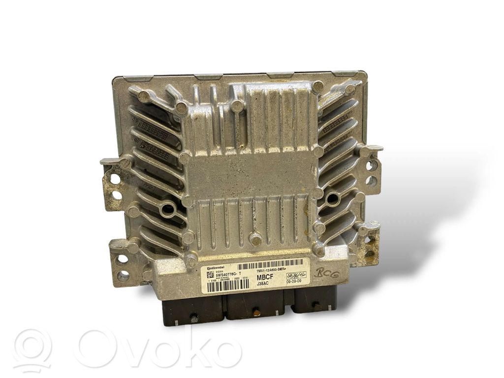 Engine control unit/module   7M5112A650BCF,5WS40778GT,J38AC