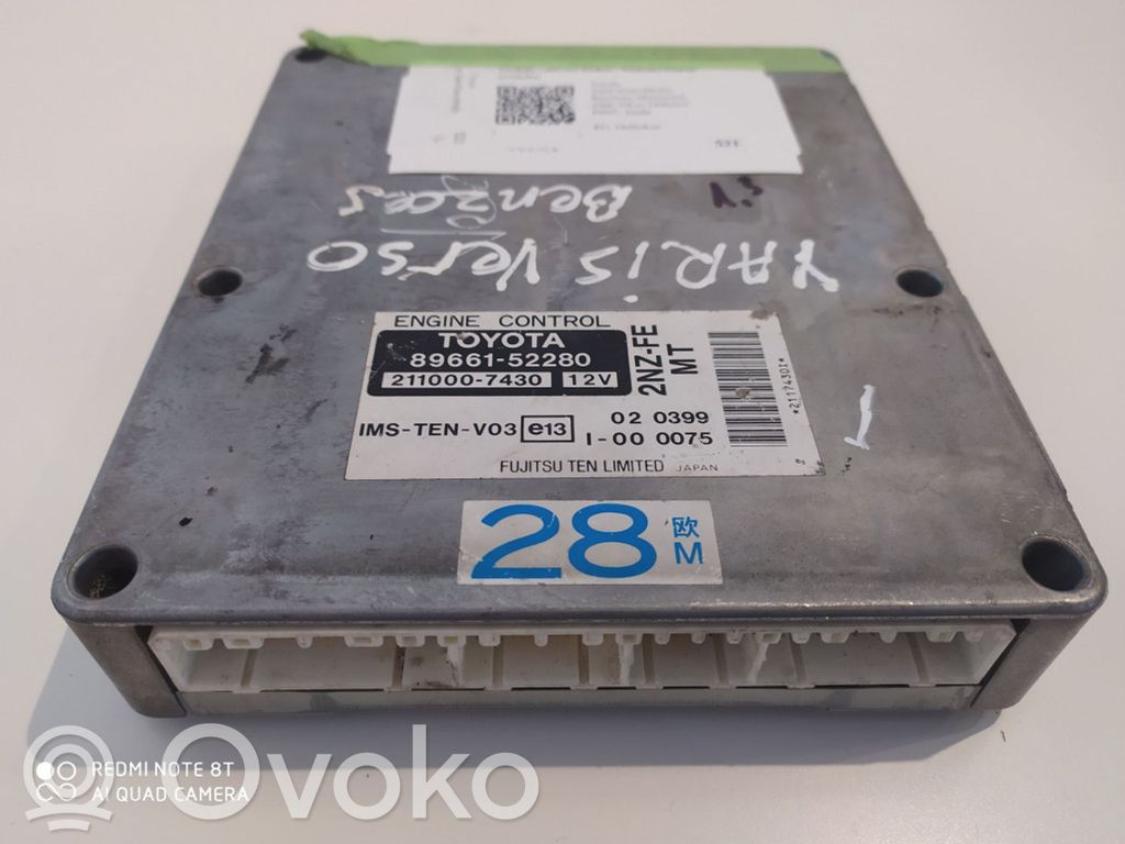Toyota Yaris Verso Engine control unit/module 