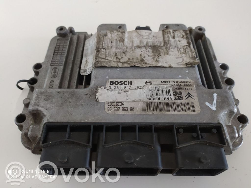 Peugeot 207 Engine control unit/module 