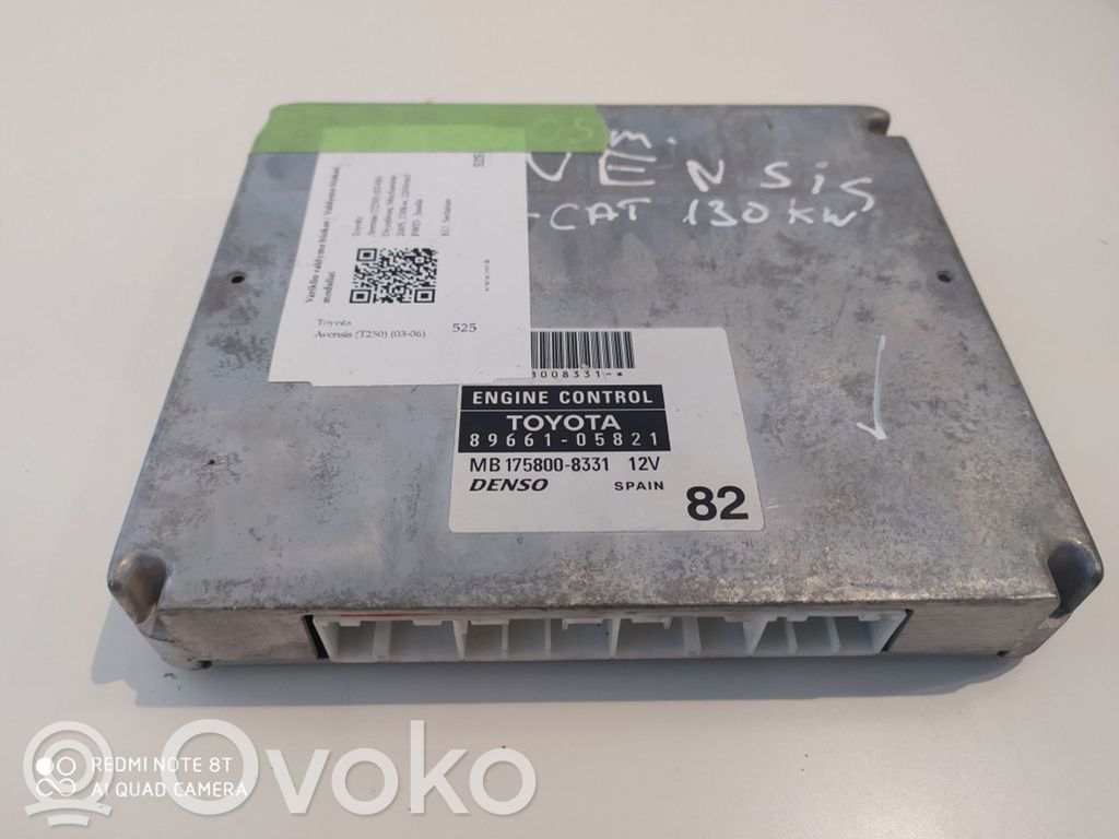 Toyota Avensis T250 Sterownik / Moduł ECU 