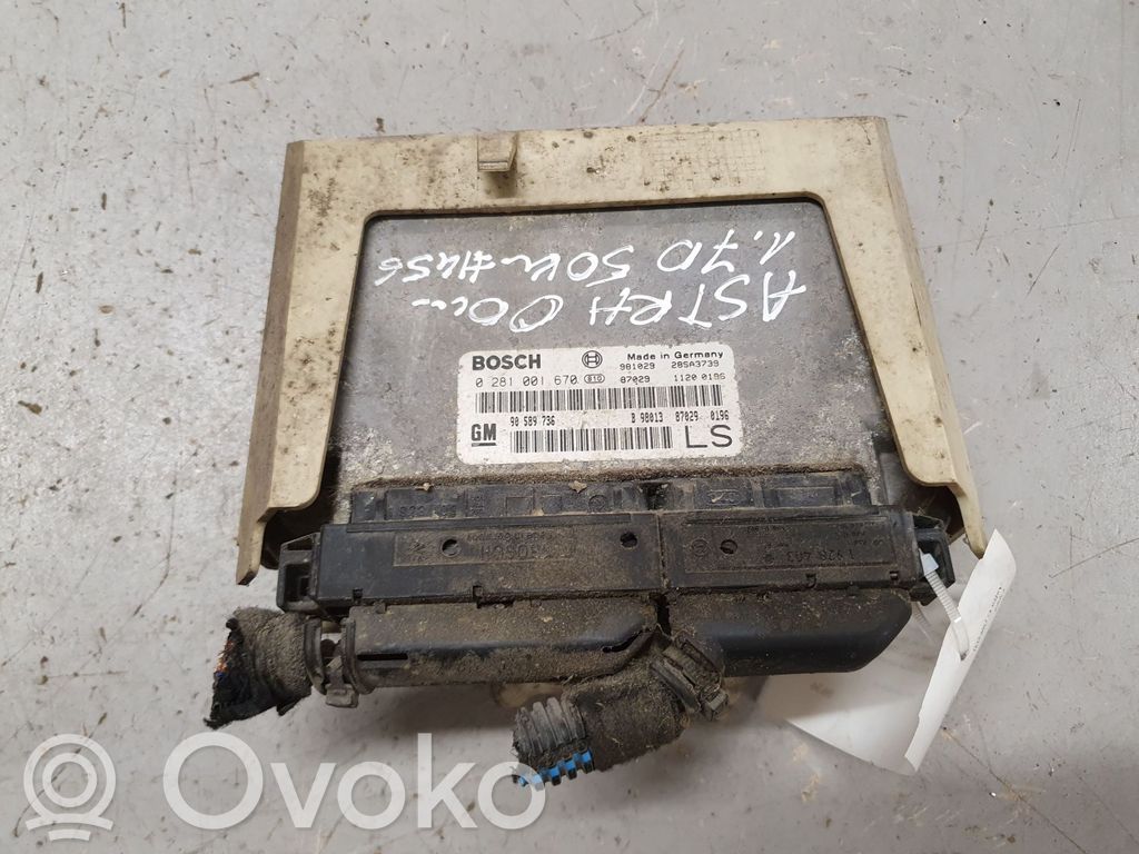 Opel Astra G Engine control unit/module 