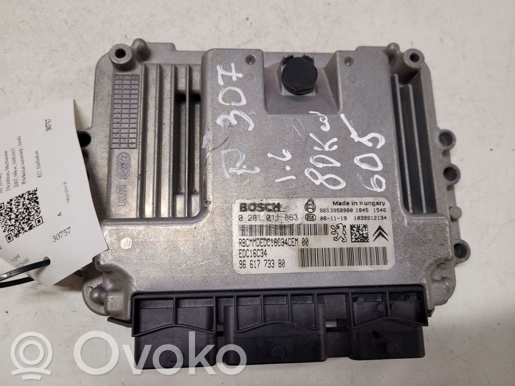 Peugeot 307 Engine control unit/module 
