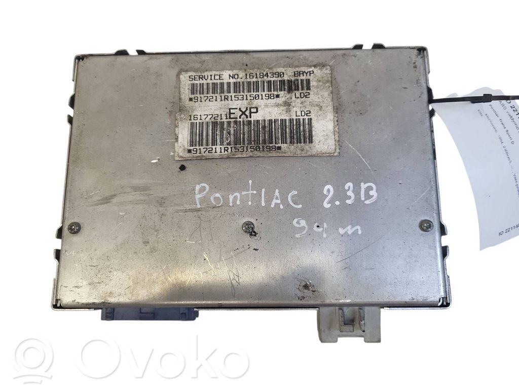 Pontiac Trans Sport ABS control unit/module 