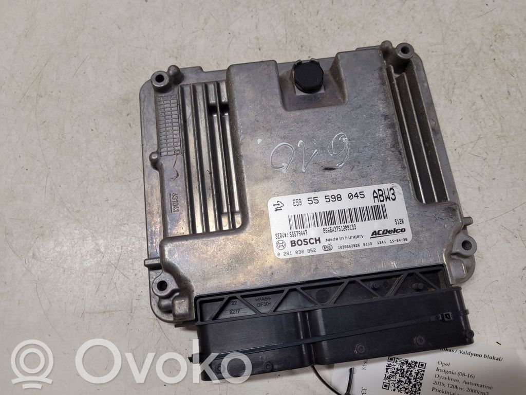 Opel Insignia A Engine control unit/module 