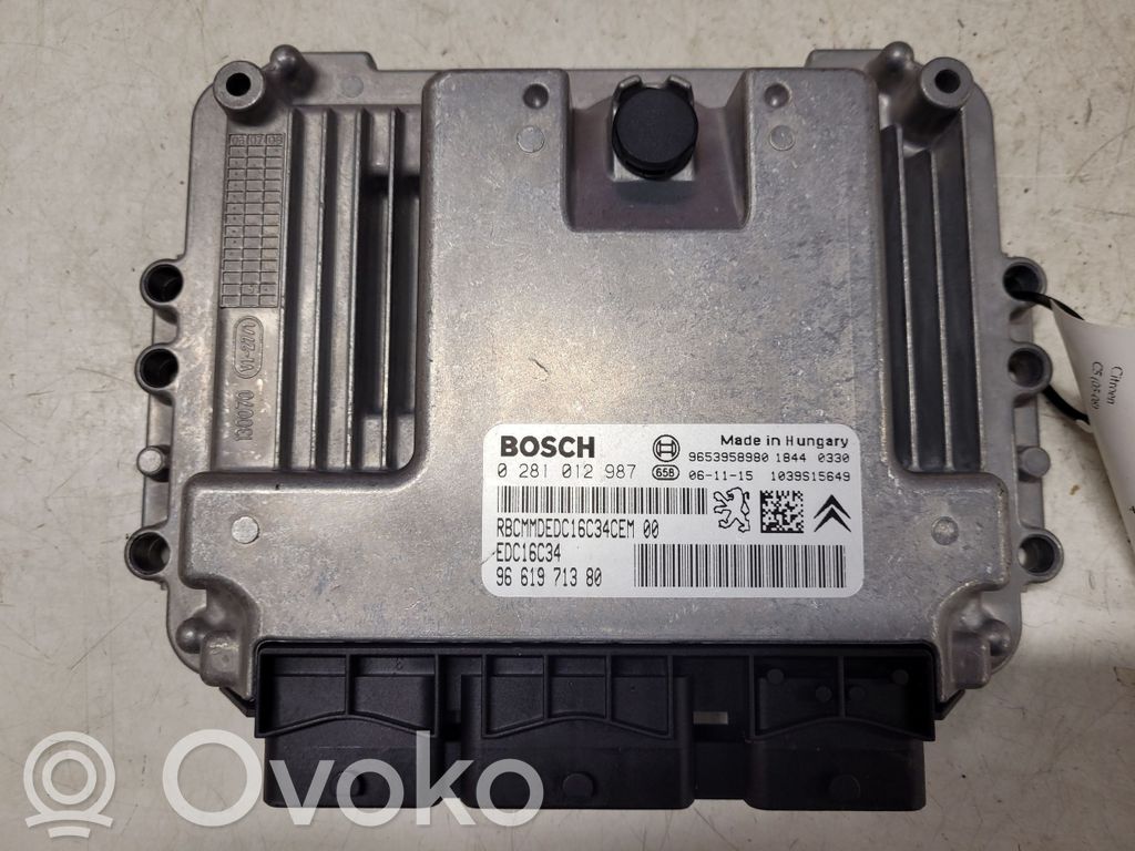 Engine control unit/module   0281012987,9661971380,EDC16C34