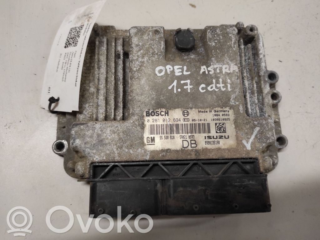 Opel Astra H Engine control unit/module 