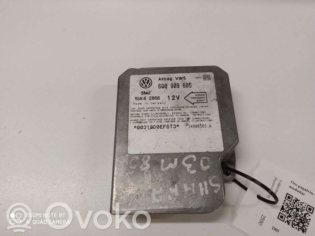 Volkswagen Sharan Airbag control unit/module 