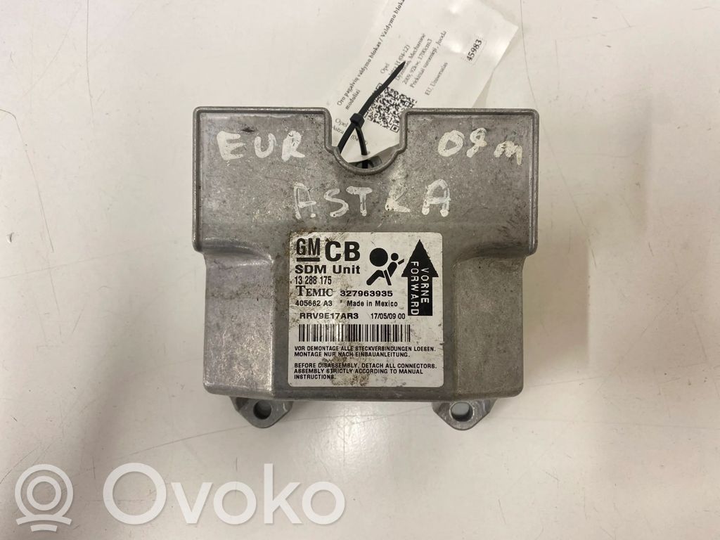 Opel Astra H Airbag control unit/module 