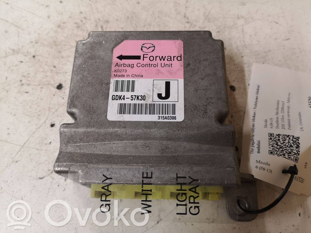 Mazda 6 Airbag control unit/module 