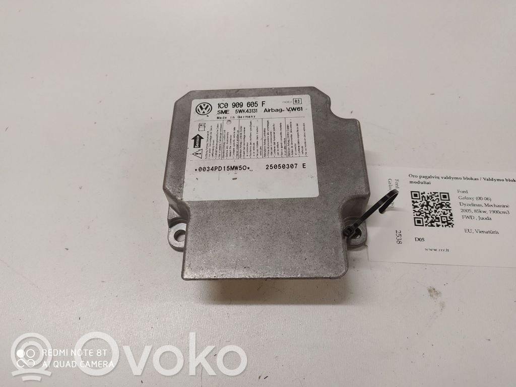 Ford Galaxy Airbag control unit/module 