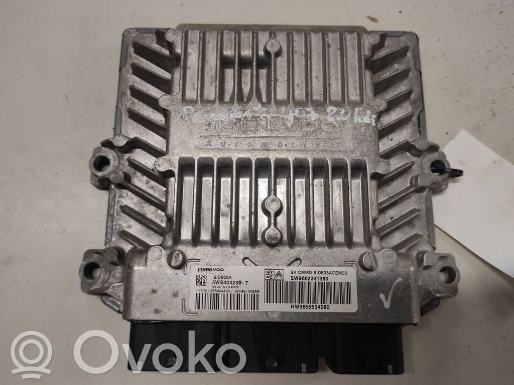 Engine control unit/module   5WS40423BT,SW9662331380,HW9655534080