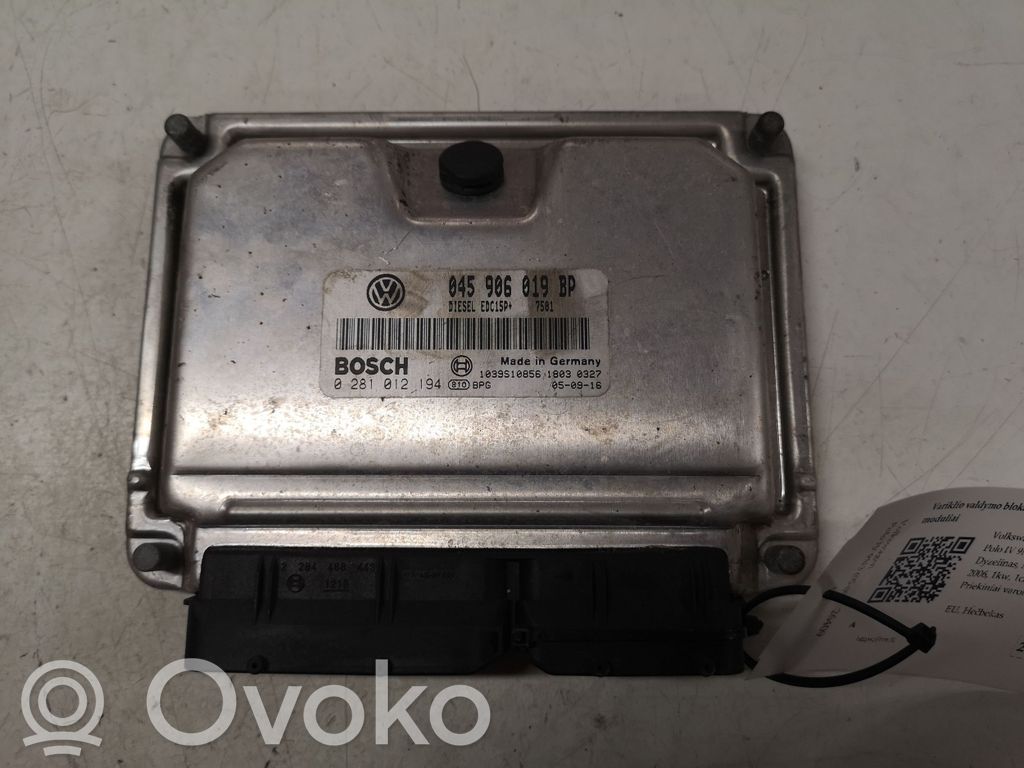 Volkswagen Polo IV 9N3 Engine control unit/module 