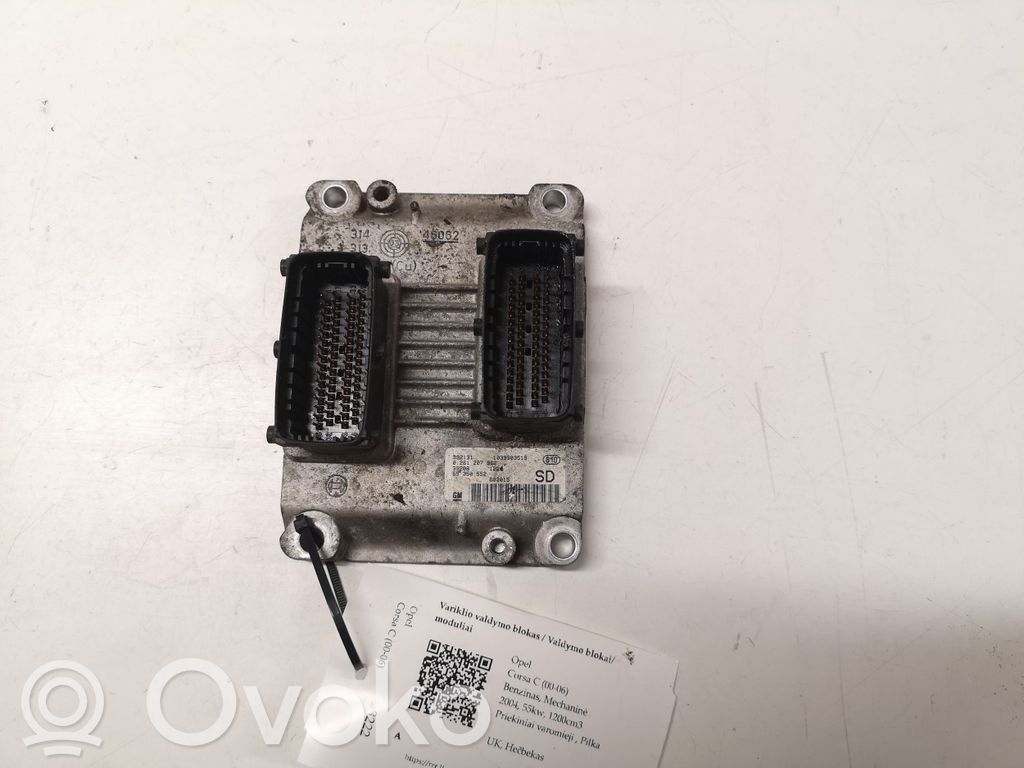 Opel Corsa C Engine control unit/module 