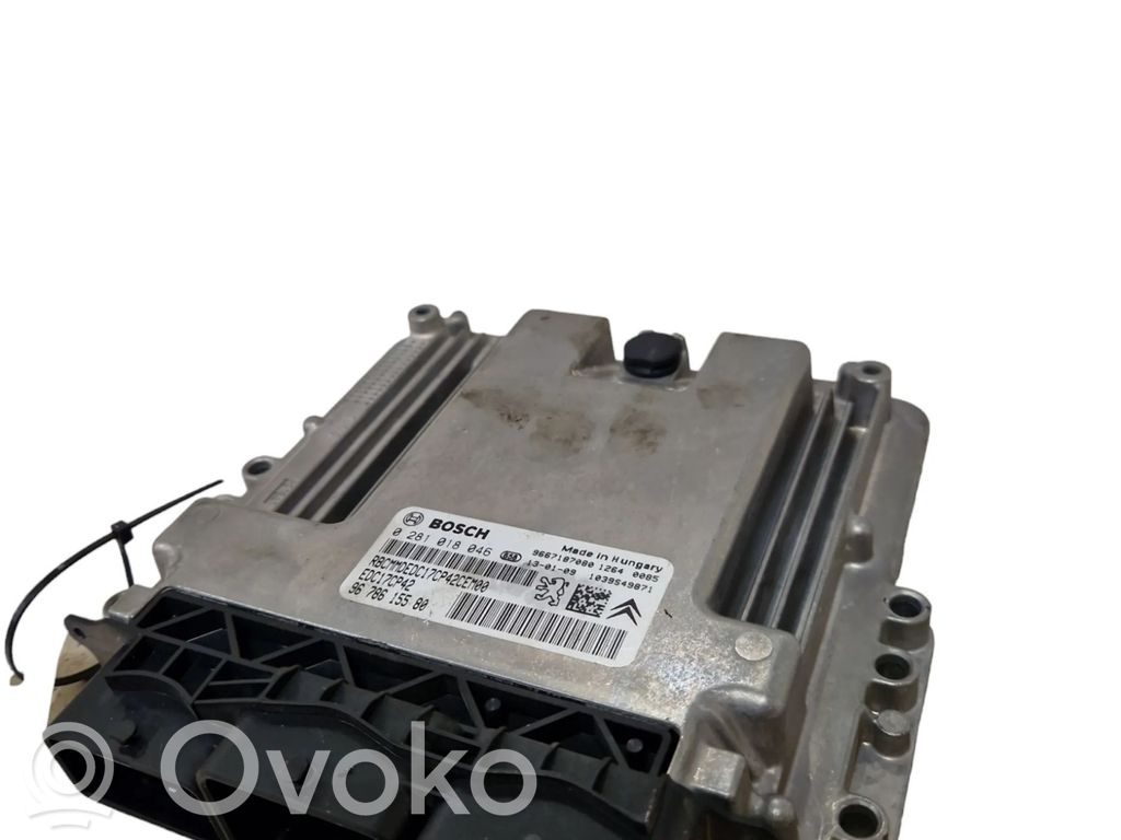 Engine control unit/module   9678615580,0281018046,9667187080