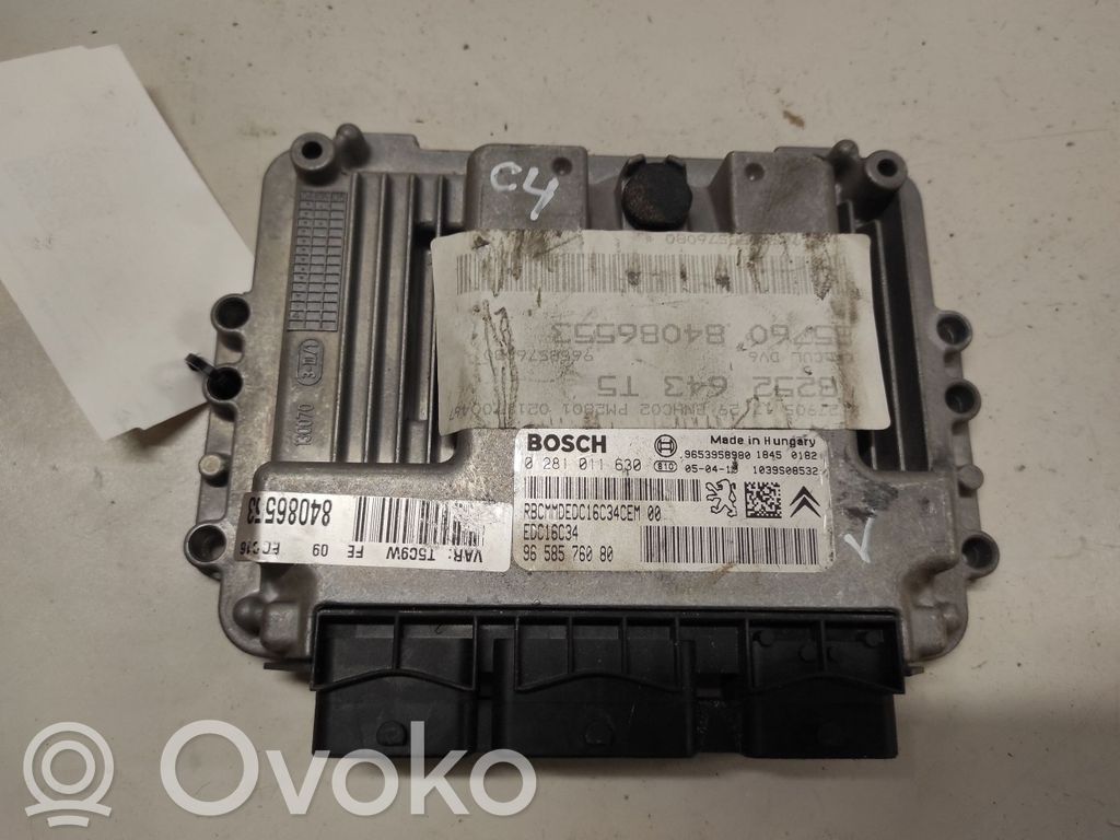 Citroen C4 I Engine control unit/module 