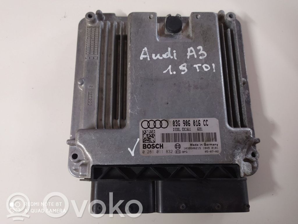 Audi A3 S3 8P Engine control unit/module 