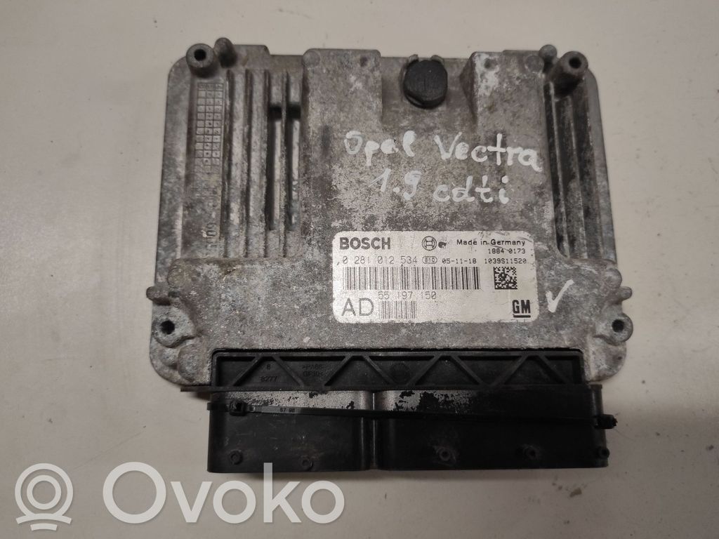 Opel Vectra C Engine control unit/module 