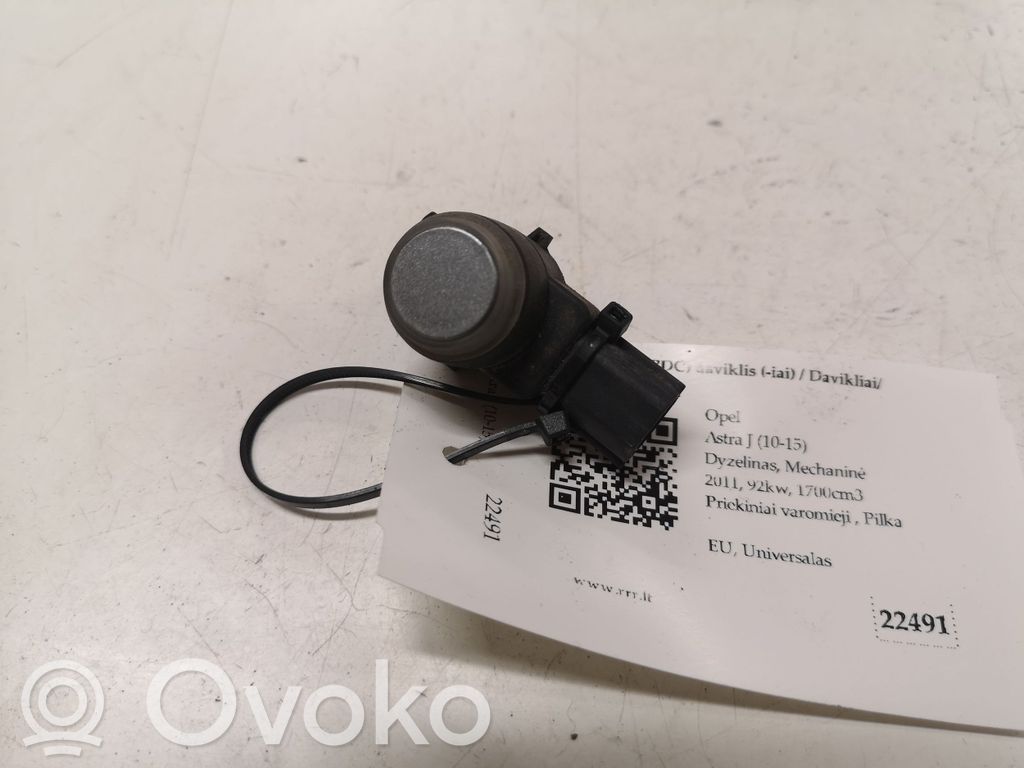 Opel Astra J Sensor de aparcamiento PDC 