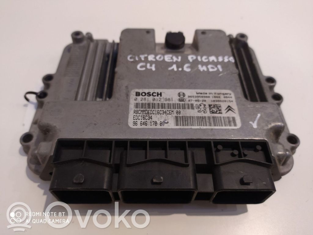 Citroen C4 I Engine control unit/module 
