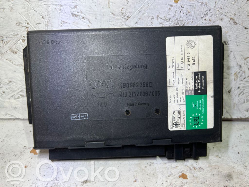 Audi A6 S6 C5 4B Comfort/convenience module 