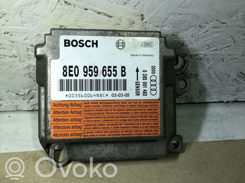 Audi A4 S4 B6 8E 8H Airbag control unit/module 