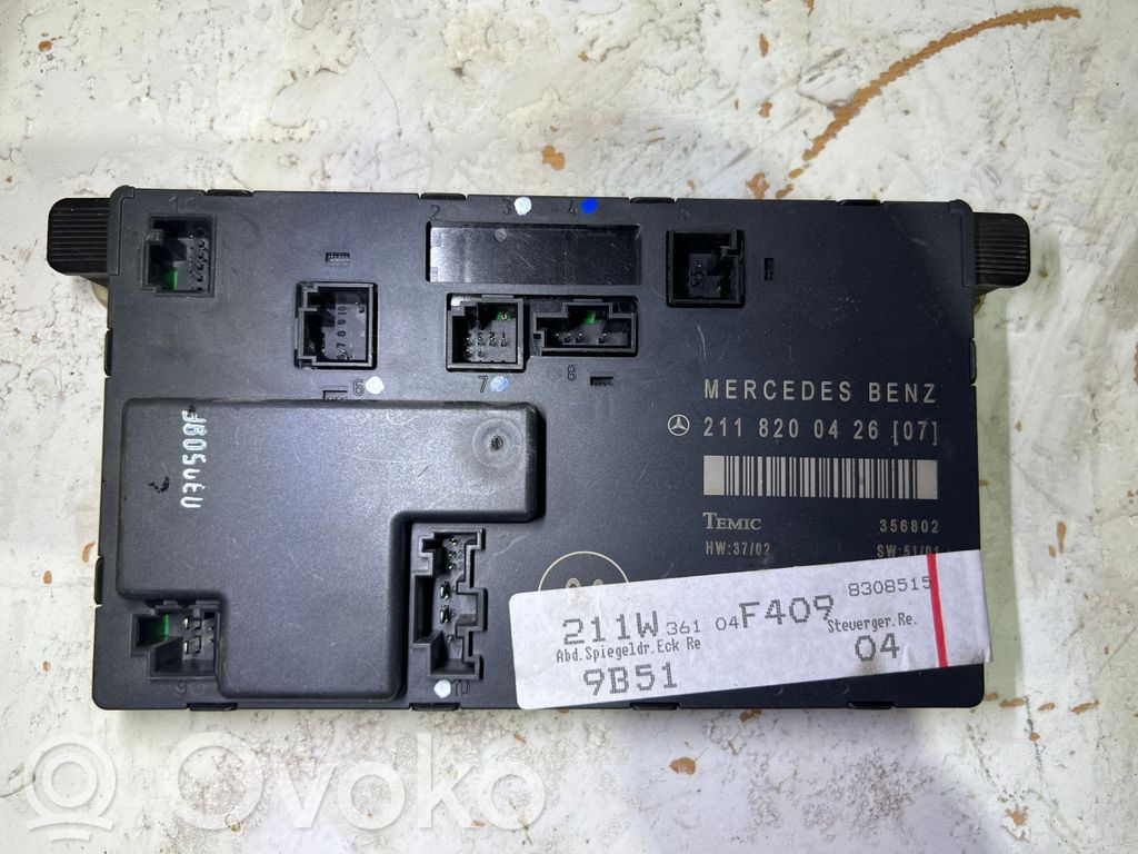 Mercedes-Benz E W211 Door control unit/module 
