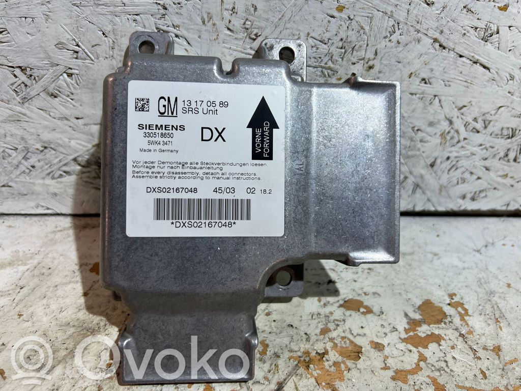 Opel Signum Airbag control unit/module 