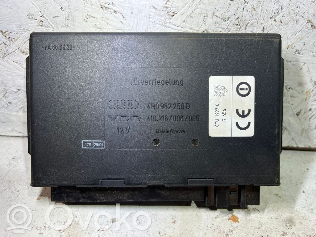 Audi A6 S6 C5 4B Comfort/convenience module 