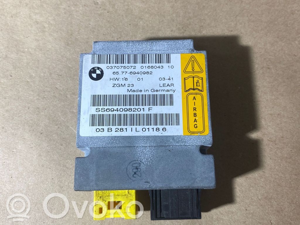 BMW 7 E65 E66 Module de contrôle airbag 