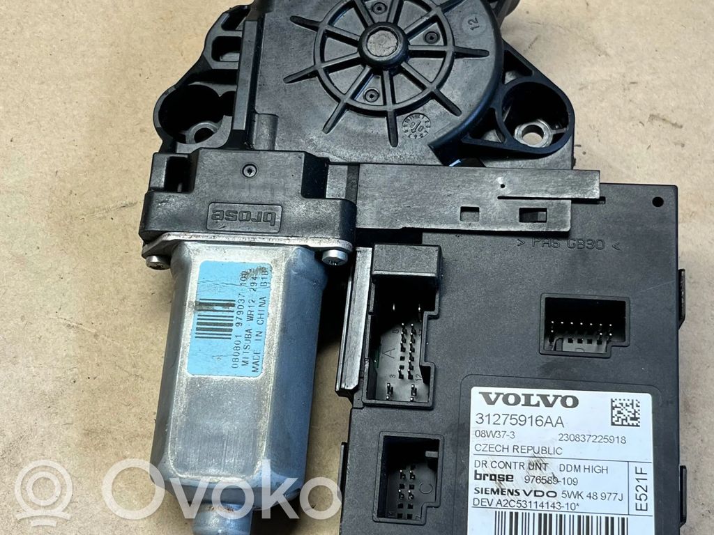 Volvo V50 Front door window regulator motor 