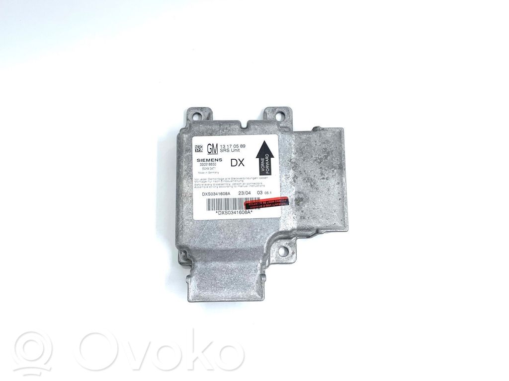 Opel Vectra C Airbag control unit/module 