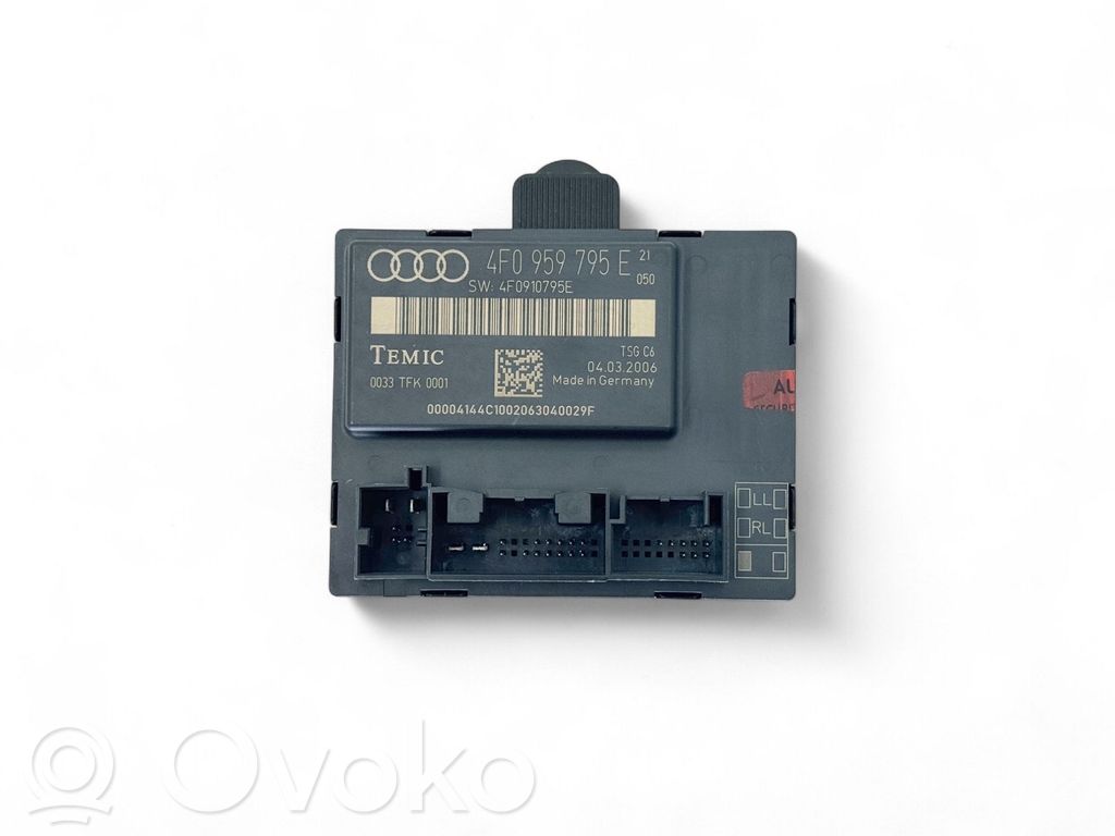 Audi A6 S6 C6 4F Sterownik / Moduł drzwi 