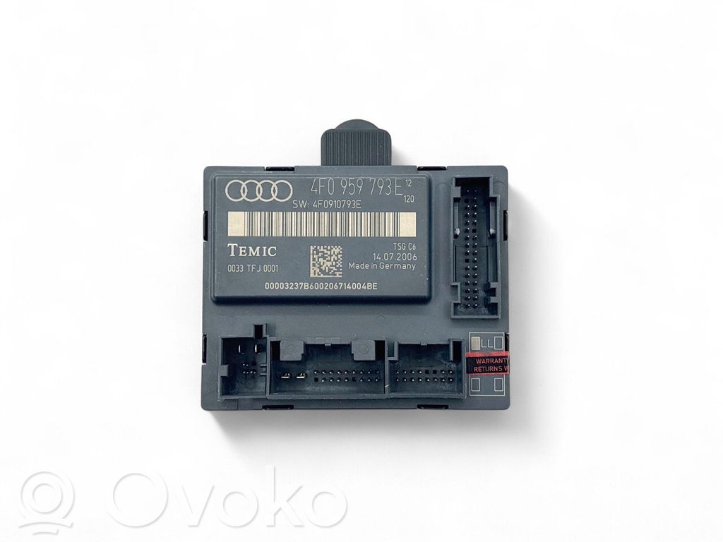 Audi A6 S6 C6 4F Door control unit/module 